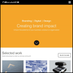 Screen shot of the Neujuice Design website.