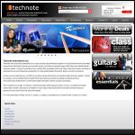 Screen shot of the Technote International Ltd website.