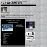 Screen shot of the PJC Welding Ltd website.