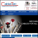 Screen shot of the Cable-tec Cables & Controls Ltd website.
