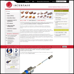 Screen shot of the Interface Components Ltd website.