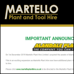 Screen shot of the Alandale Plant Ltd website.