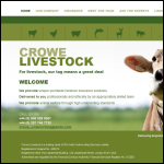 Screen shot of the Crowe Livestock Underwriting Ltd website.