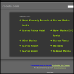 Screen shot of the Rocela website.