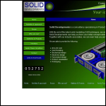 Screen shot of the Solid Developments website.