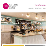 Screen shot of the Catering Design Group Ltd website.