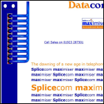 Screen shot of the Datacomms website.