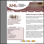 Screen shot of the Applied Management (AML) Ltd website.