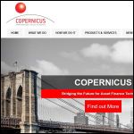 Screen shot of the Copernicus Ltd website.