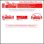 Screen shot of the Black's Worldwide Movers & Storers website.
