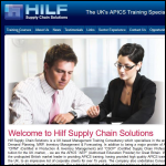 Screen shot of the HILF Supply Chain Solutions Ltd website.
