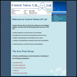 Screen shot of the Control Valves U.K. Ltd website.