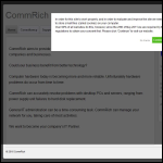 Screen shot of the CommRich Ltd website.