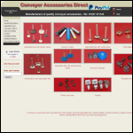 Screen shot of the Conveyor Accessories Direct website.