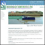 Screen shot of the Reedman Services website.
