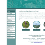 Screen shot of the Northern Ecological Services website.