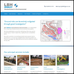 Screen shot of the LBH Wembley Geotechnical & Environmental website.
