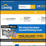 Screen shot of the Dry Lining Supplies Ltd website.