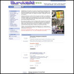 Screen shot of the SurviveAll Ltd website.