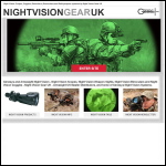 Screen shot of the Night Vision Gear UK website.