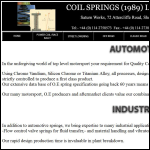 Screen shot of the Coil Springs 1989 Ltd website.