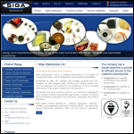 Screen shot of the SIGA (Electronics) Ltd website.