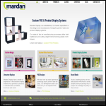 Screen shot of the Mardan Products website.