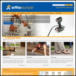 Screen shot of the Ortho Europe Ltd website.
