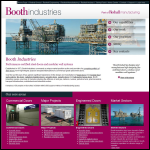 Screen shot of the Booth Industries Ltd website.