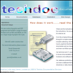 Screen shot of the Techdoc Documentation Services website.