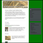 Screen shot of the Arnold Joinery website.
