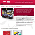 Screen shot of the Airborne Packaging Ltd website.