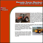 Screen shot of the Alexander Duncan (Aberdeen) Ltd website.