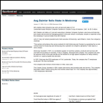 Screen shot of the AEG Modcomp Ltd website.