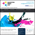 Screen shot of the Alvaston Press Ltd website.