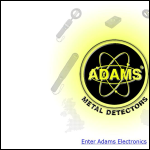 Screen shot of the Adams Electronics website.