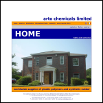 Screen shot of the Arto Chemicals Ltd website.