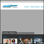 Screen shot of the Air Tube Carriers Systems website.
