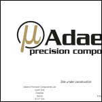 Screen shot of the Adaero Precision Components Ltd website.