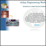 Screen shot of the Arkay Engineering website.