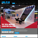 Screen shot of the Alfa Display & Design Ltd website.