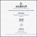 Screen shot of the Alrian Industries Ltd website.
