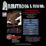 Screen shot of the Armstrong, C. & Sons website.
