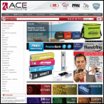 Screen shot of the Ace Products website.