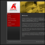 Screen shot of the Alamode Engraving & Sign Co website.