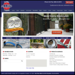 Screen shot of the Alliance Electroplating & Powder Coating website.