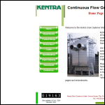 Screen shot of the Kentra Grain Systems Ltd website.
