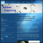 Screen shot of the Ashbee Engraving website.