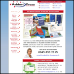 Screen shot of the Ashford Press Ltd website.