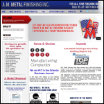 Screen shot of the AM Metals website.
